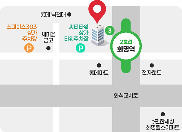 이로운마취통증의학과의원 주차장 약도